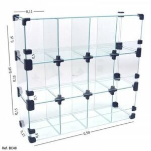 Baleiro 12 Bocas Vidro 4MM