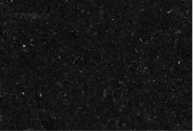 Amostra de granito Preto Absoluto, preto uniforme